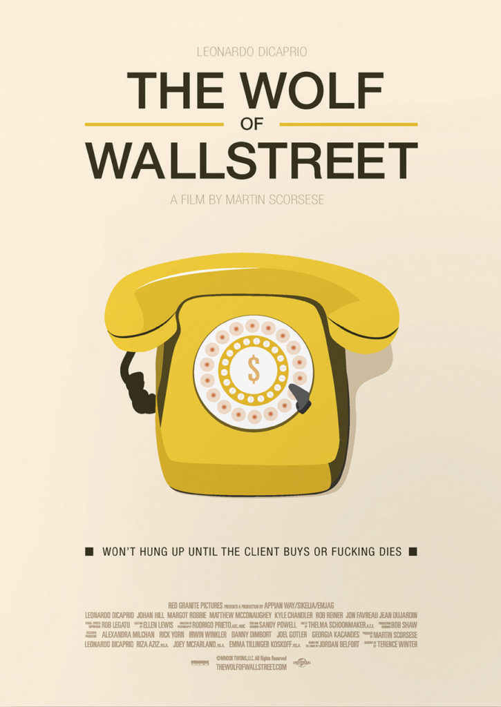 Cartel alternativo The Wolf of Wall Street