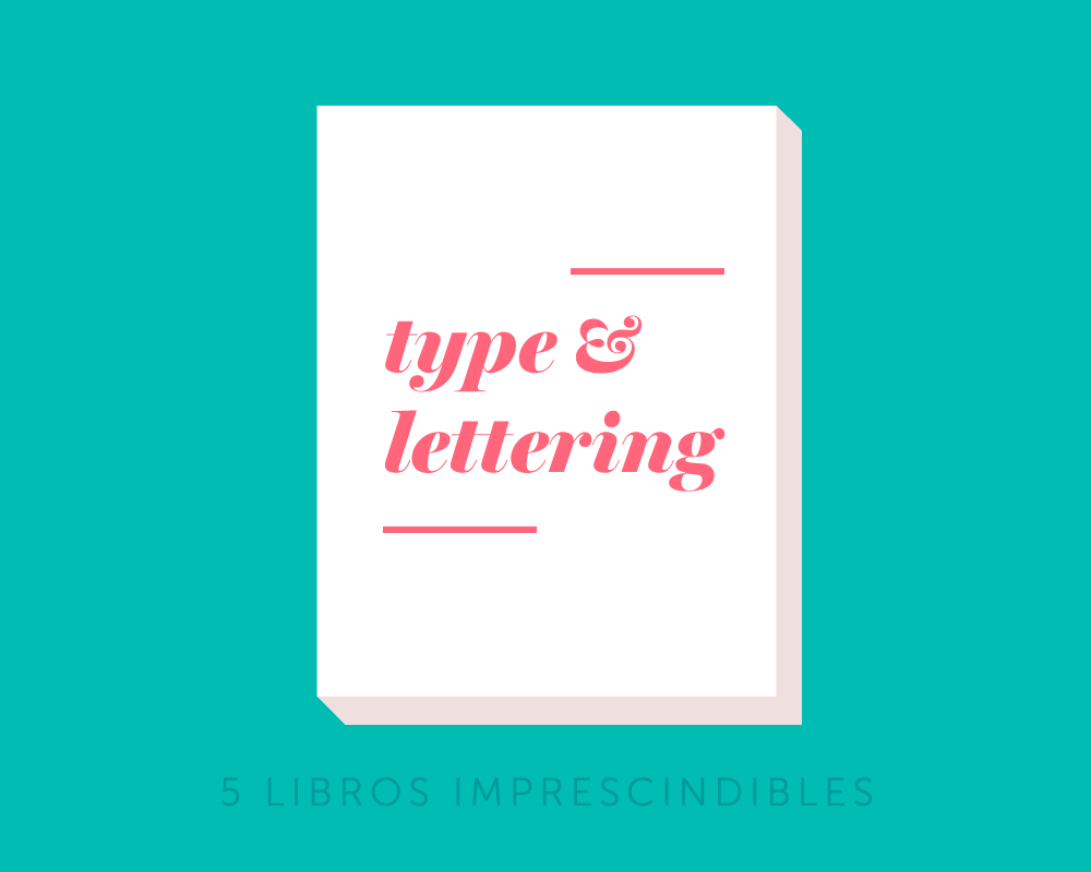 portada 5 libros de tipografía y lettering